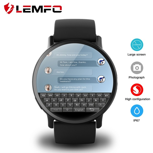 LEMFO LEM7 Smart Watch Android 7.1.1 LTE 4G Sim 2MP Camera