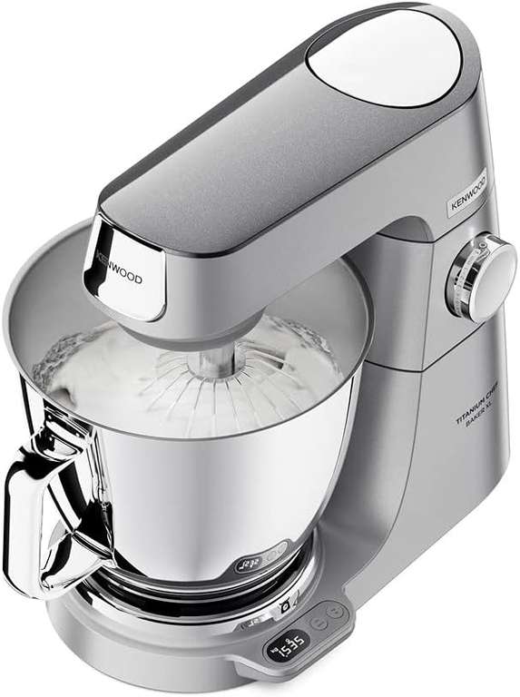 Kenwood Titanium Chef Baker XL Kvl85.424Si - Robot Kuchenny z Wbudowaną Wagą i 2 Misami +akcesoria