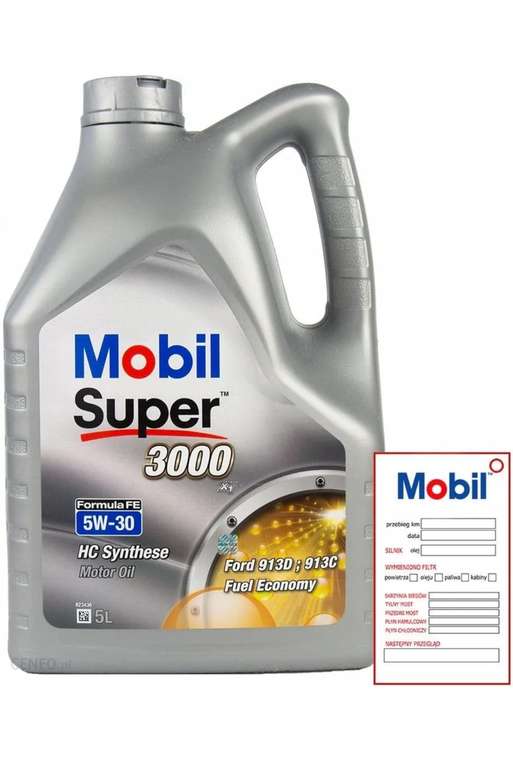 3X Mobil Super 3000 X1 Formula FE 5W30 5L (łącznie 15 litrów)
