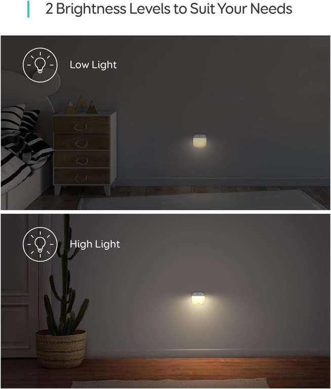 Eufy Lumi Stick-On lampka nocna z czujnikiem ruchu, ulepszona wersja