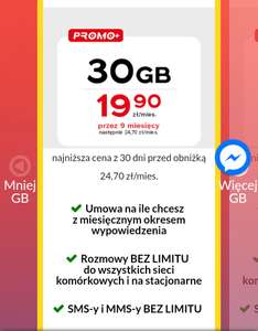Premium Mobile 19,90zl/msc zamiast 24,70 umowa bez limitu nielimitowane rozmowy 30GB internetu OFERTA BLACK WEEK