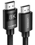 Kabel HDMI Ugreen 8K/60Hz 4K/120z 2 metry (2.1, Dolby, HDR10+, eARC, 3D, kompatybilny z PS5, TV Box, Switch itp.) @ Amazon