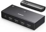 UGREEN HDMI 2.0 Switch / rozdzielacz 4K@60Hz HDMI 3w1 z pilotem Kompatybilny z PS5/4, Xbox, Apple TV, Blu-ray itp. @ Amazon