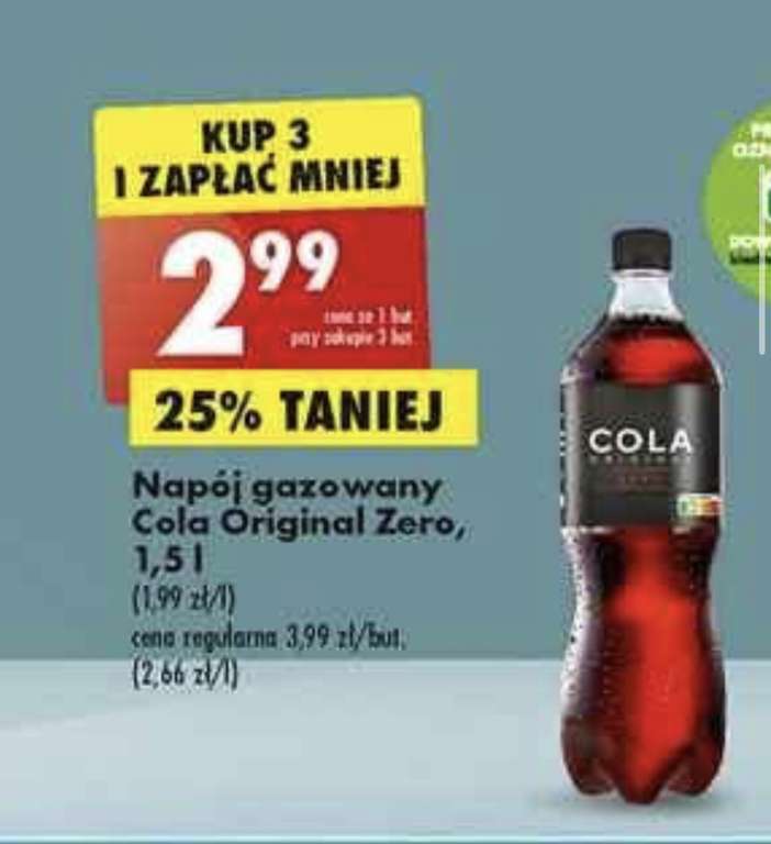 Cola Oryginal Zero 1,5l