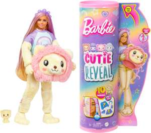 Lalka Barbie Cutie Reveal Lew + zwierzątko, HKR06 @ Amazon i Allegro