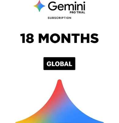 Google AI Pro - Gemini 18 Months Trial (Global) - Digital Key