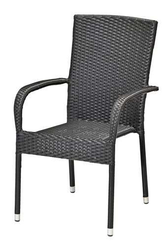 Krzesło ogrodowe GUDHJEM , kolor czarny, odb. w sklepie bez dopłaty
