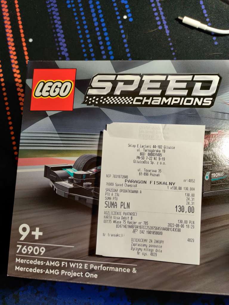 Lego 76909 Mercedes-AMG F1 W12 E Performance i Mercedes-AMG One