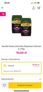 Jacobs Kawa ziarnista Espresso Intenso 2 x 1kg