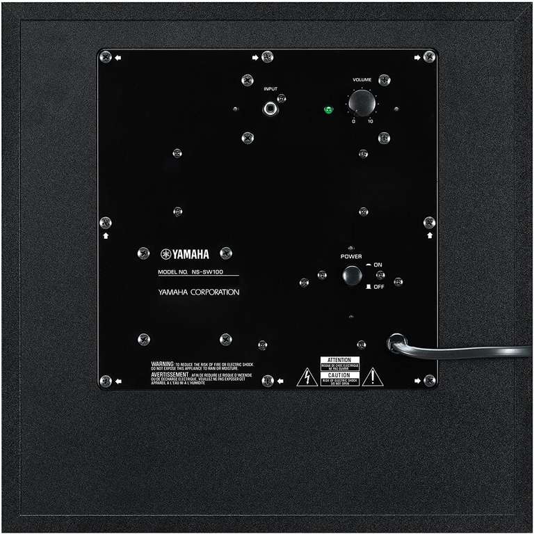 Subwoofer aktywny Yamaha NS-SW100 Black 50 W, 25-180 Hz, czarny