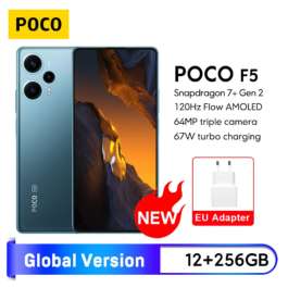 Xiaomi POCO F5 5G 12G+256GB, 6.67" FHD+, 64MP, 5000mAh - CZARNY LUB NIEBIESKI