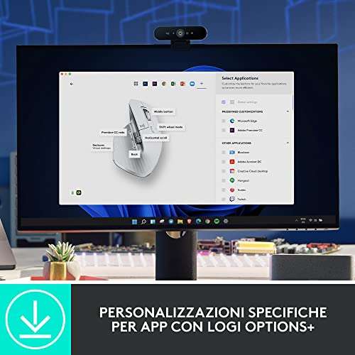 Mysz bezprzewodowa Logitech MX Master 3S - jasnoszara (Amazon.it) | 74.35€