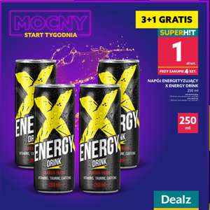 Napój energetyzujący X Energy Drink po 1zł przy zakupie 4 | Dealz