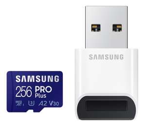 Karta pamięci Samsung 256GB microSDXC PRO Plus 160MB/s za 129 zł (wersja 128 GB 69 zł / 512GB za 199 zł) @ x-kom