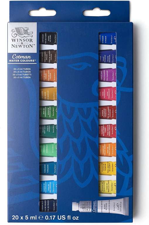 akwarele Winsor & Newton Cotman zestaw farby akwarelowe 20 x 5 ml