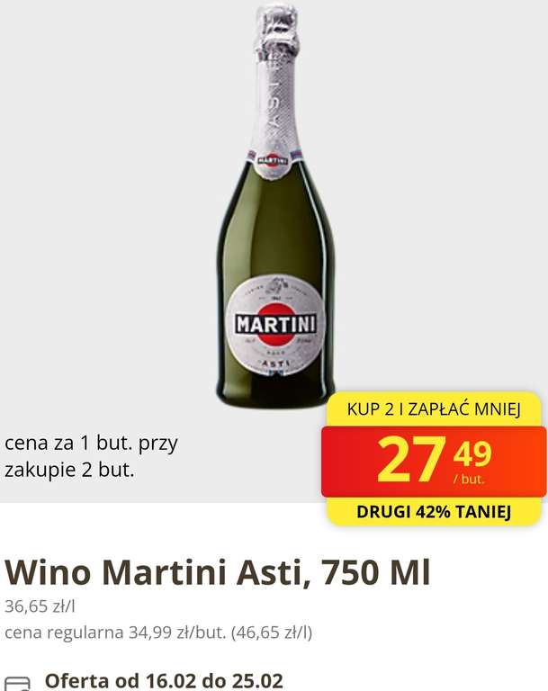 Wino Martini Asti (cena przy zkaupie 2)
