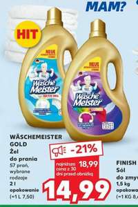 Płyn do prania, 2 litry za 14.99zł, WäscheMeister Gold Colour lub Active White @Kaufland