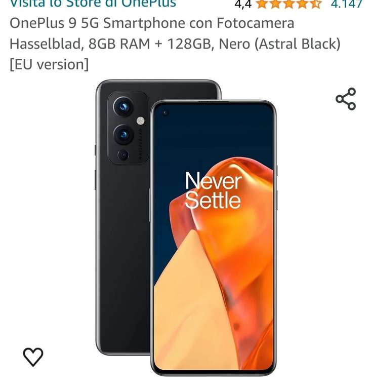 Oneplus 9 128gb różne stany smartfone 453,68€
