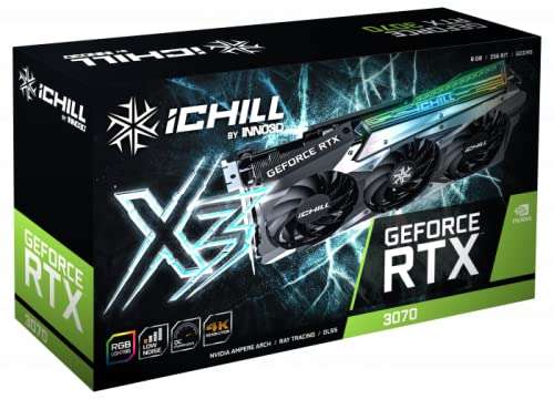 Karta graficzna Inno3D GeForce RTX 3070 iChill X3 455.11€ + 5,99 €