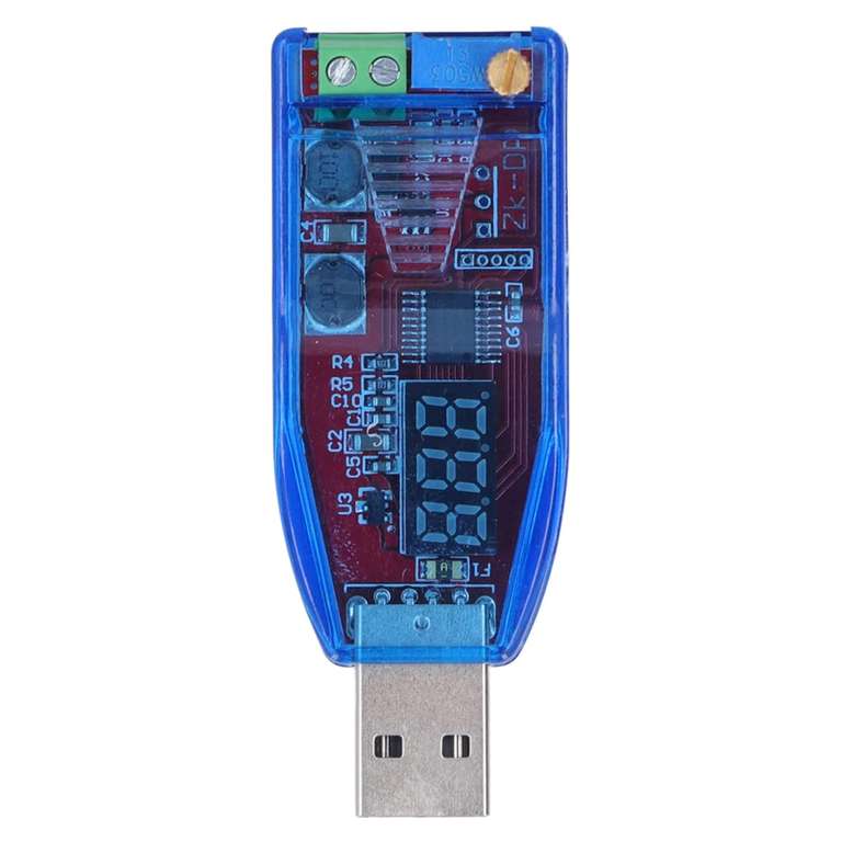 Moduł Zasilacza USB, Przetwornica Napięcia Buck Boost Moduł Zasilacza Regulowanego DC na DC USB 5V do 3.3V 9V 12V 24V