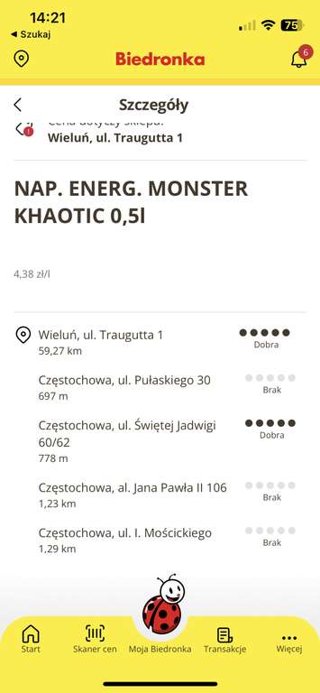 Napój Monster Khaotic 2,19zł/szt