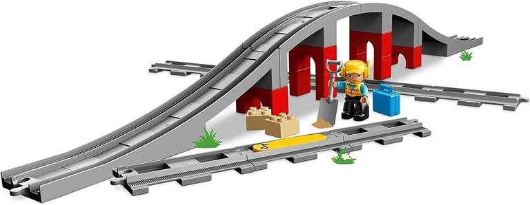 LEGO DUPLO 10872 Tory kolejowe i wiadukt oraz 10882 Tory kolejowe i rozjazdy