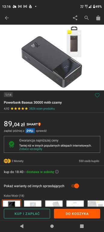 Powerbank Baseus 30000 mAh
