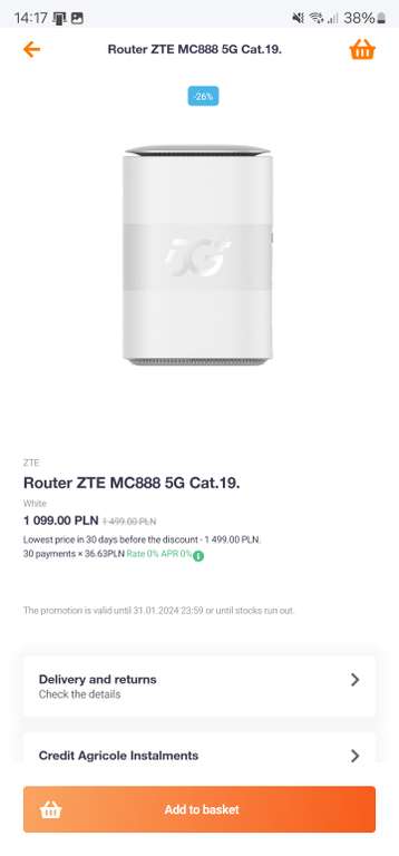 Router ZTE MC888 5G - Sklep Orange Flex