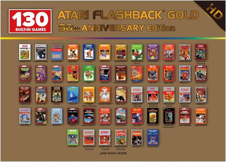 Konsola z grami Atari AR3080 Flashback Gold Special Edition 50