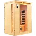 Sauna infrared - 5 promienników o pełnym spektrum - 2 osoby - 2100 W - 15 - 65°C