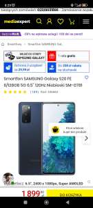 Smartfon SAMSUNG Galaxy S20 FE 6/128GB 5G