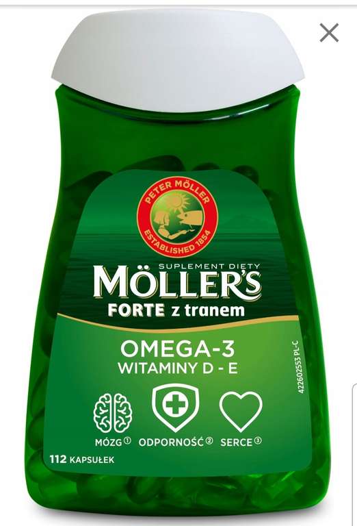 Möller’s Forte z tranem 112 szt.