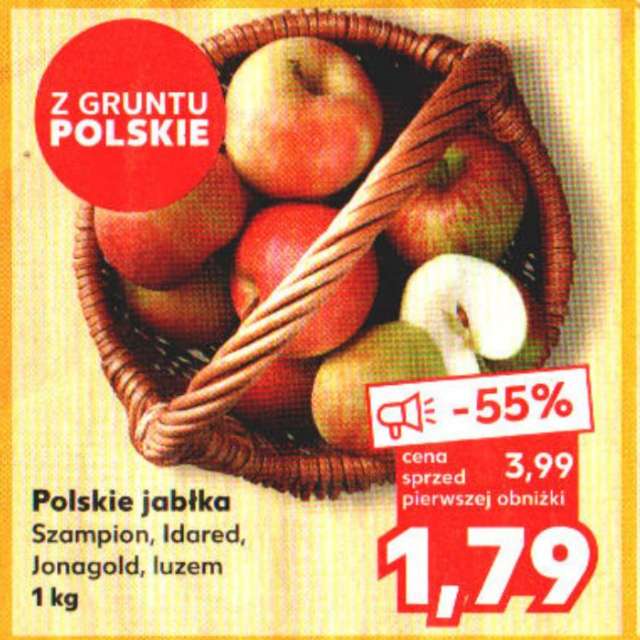Jabłka polskie różne rodzaje kg @Kaufland