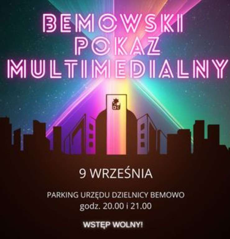 Pokaz laserów i świateł w Warszawie na Bemowie. Darmowy wstęp