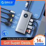 Stacja dokująca ORICO typ C HUB kompatybilny z HDMI Adapter USB 3.0 Od $10.21
