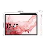 Tablet Samsung Galaxy Tab S8+ 8/128GB różowy, srebrny, czarny