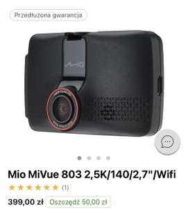 Wideorejestrator Mio MiVue 803 2,5K/140/2,7"/Wifi + uchwyt Silver Monkey + 3 lata gwarancji