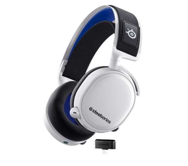 Słuchawki bezprzewodowe z mikrofonem SteelSeries Arctis 7P+ - biały( czarne w opisie )