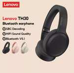 Lenovo TH30 składane słuchawki nauszne Bluetooth 5.1 ANC (aktywne wyciszenie hałasu otoczenia) Przetwornik 40mm mikrofony CVC [14,51 USD]