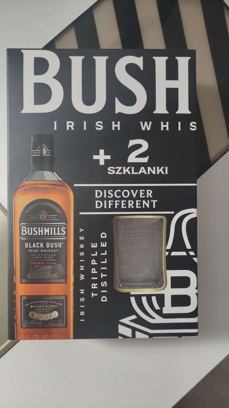 Whisky Bushmills Black Bush Whiskey 0,7 l + 2 szklanki