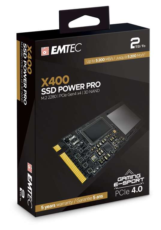 (Amazon.de) Emtec Power Pro X400 (ECSSD2TX400) 2TB - 214.65€ z pl vat + dostawa 5.99€