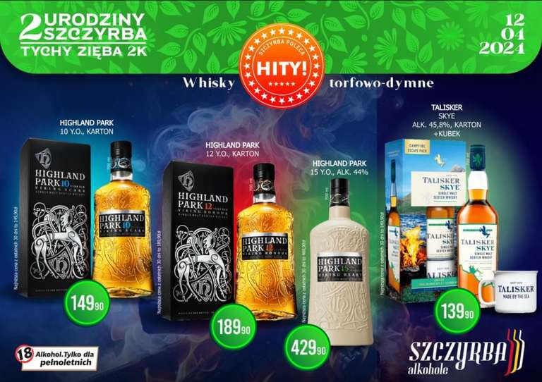 2 urodziny Szczyrby w Tychach - Rum, Whisky Glenfiddich 12 yo, Monkey Shoulder