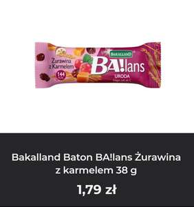 Bakalland Baton BA!lans Żurawina z karmelem 38 g