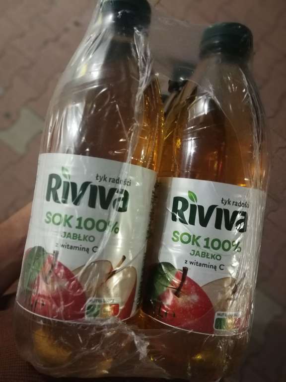 Sok jablkowy 100 procent Riviva 1 litr @biedronka (przy zakupie 2)