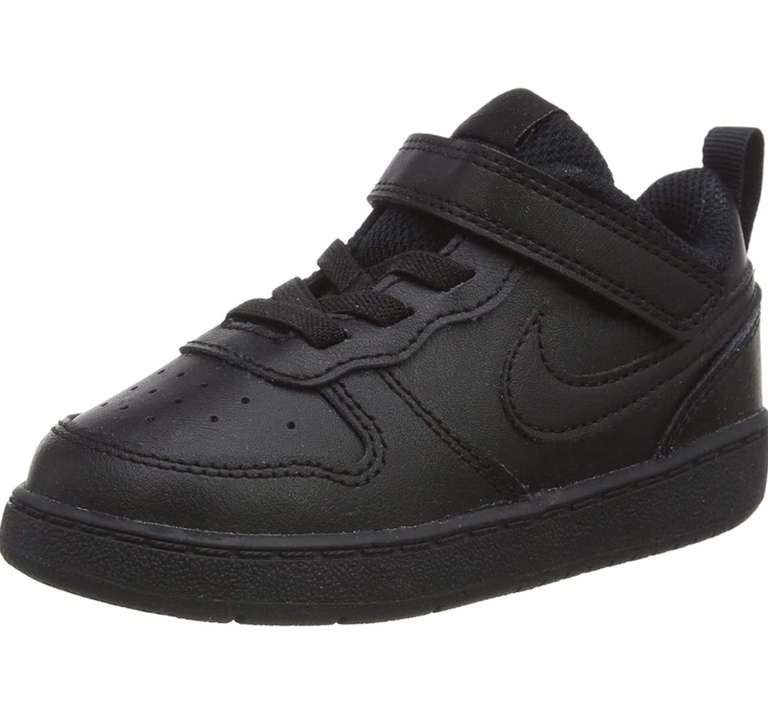 Buty - sneakersy chłopięce Nike Court Borough Low 2 • czarne • skóra • 5 rozmiarów: 36; 36,5; 37,5; 38; 38,5