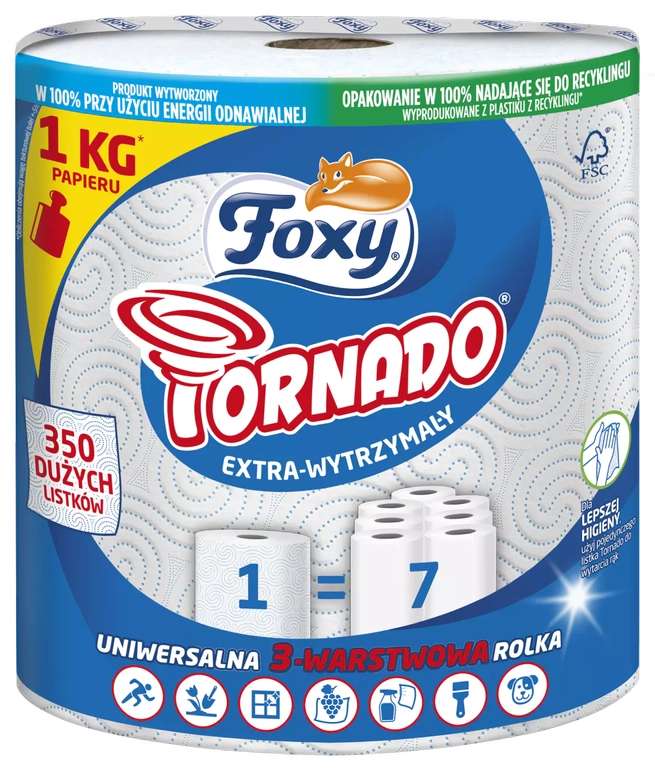 Ręcznik Foxy Tornado 1 rolka (350 listków) @ Selgros24.pl
