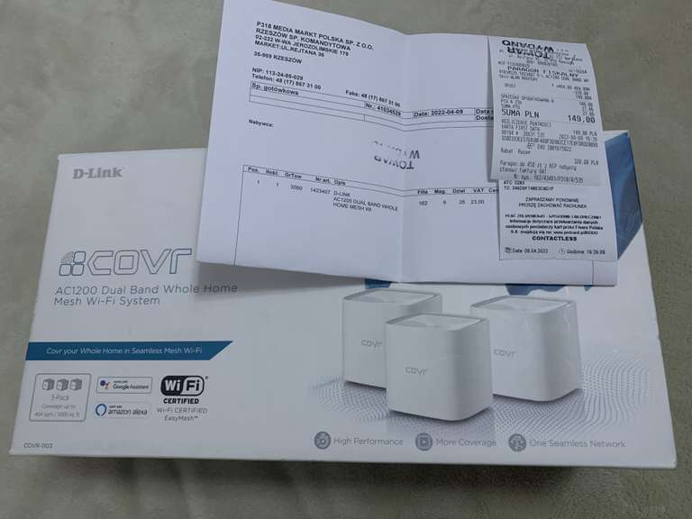 System Wi-Fi Mesh D-LINK COVR‑1103