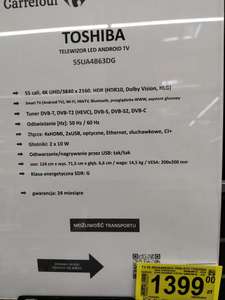 Telewizor Toshiba 55UA4B63DG Carrefour