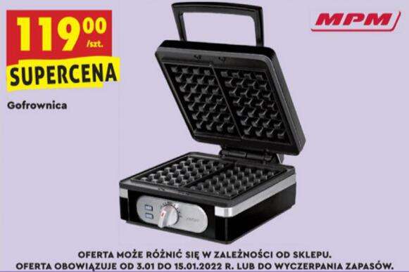 Gofrownica MPM 1400 W - Biedronka