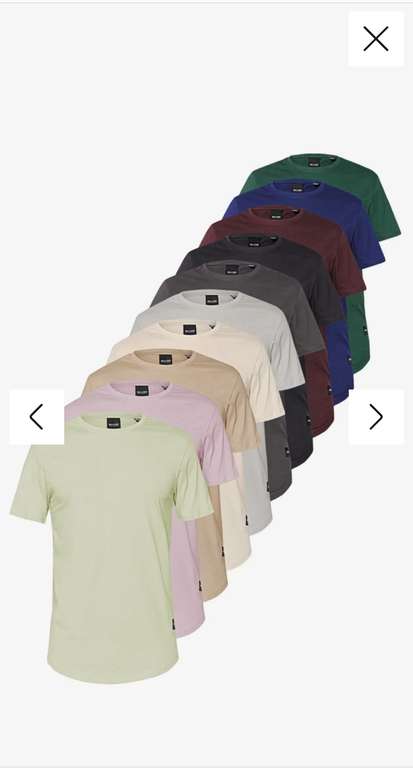 Only & Sons ONSMATT 10 PACK, i w nizszych cenach 7 PACK, 5 PACK - T-shirt basic - wielokolorowy